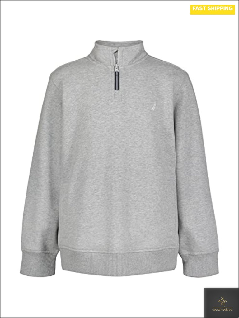 Long Sleeve Fleece Quarter Zip Pullover Jacket - Boys'